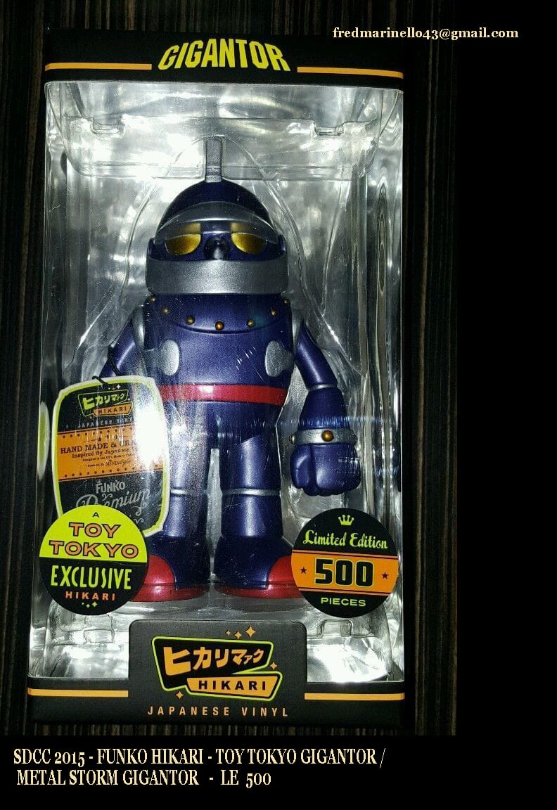 SDCC 2015 FUNKO HIKARI TOY TOKYO GIGANTOR METAL STORM