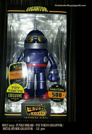 SDCC 2015 FUNKO HIKARI TOY TOKYO GIGANTOR METAL STORM